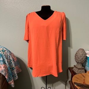 Pumpkin color blouse